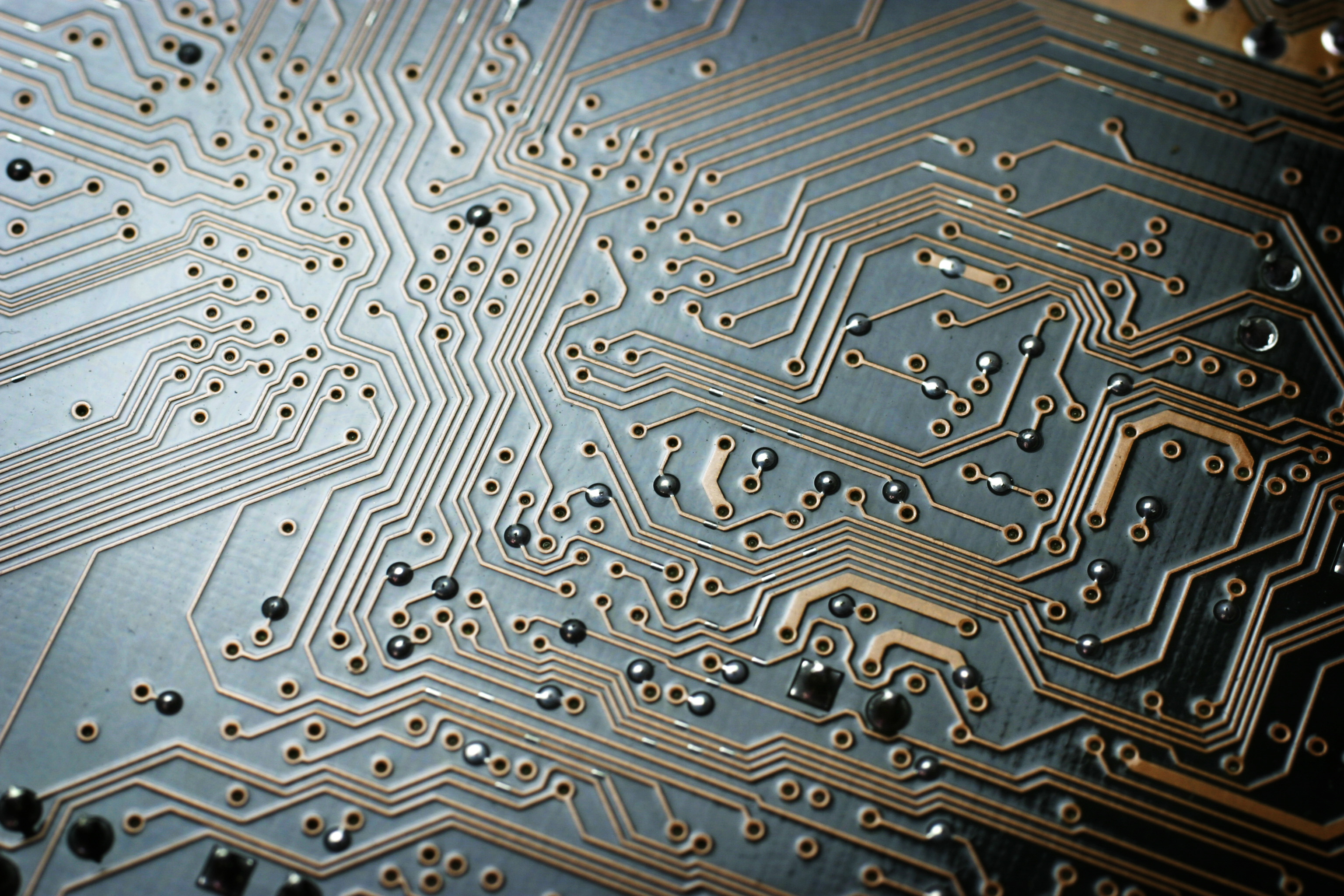 A close up of a circuit board
