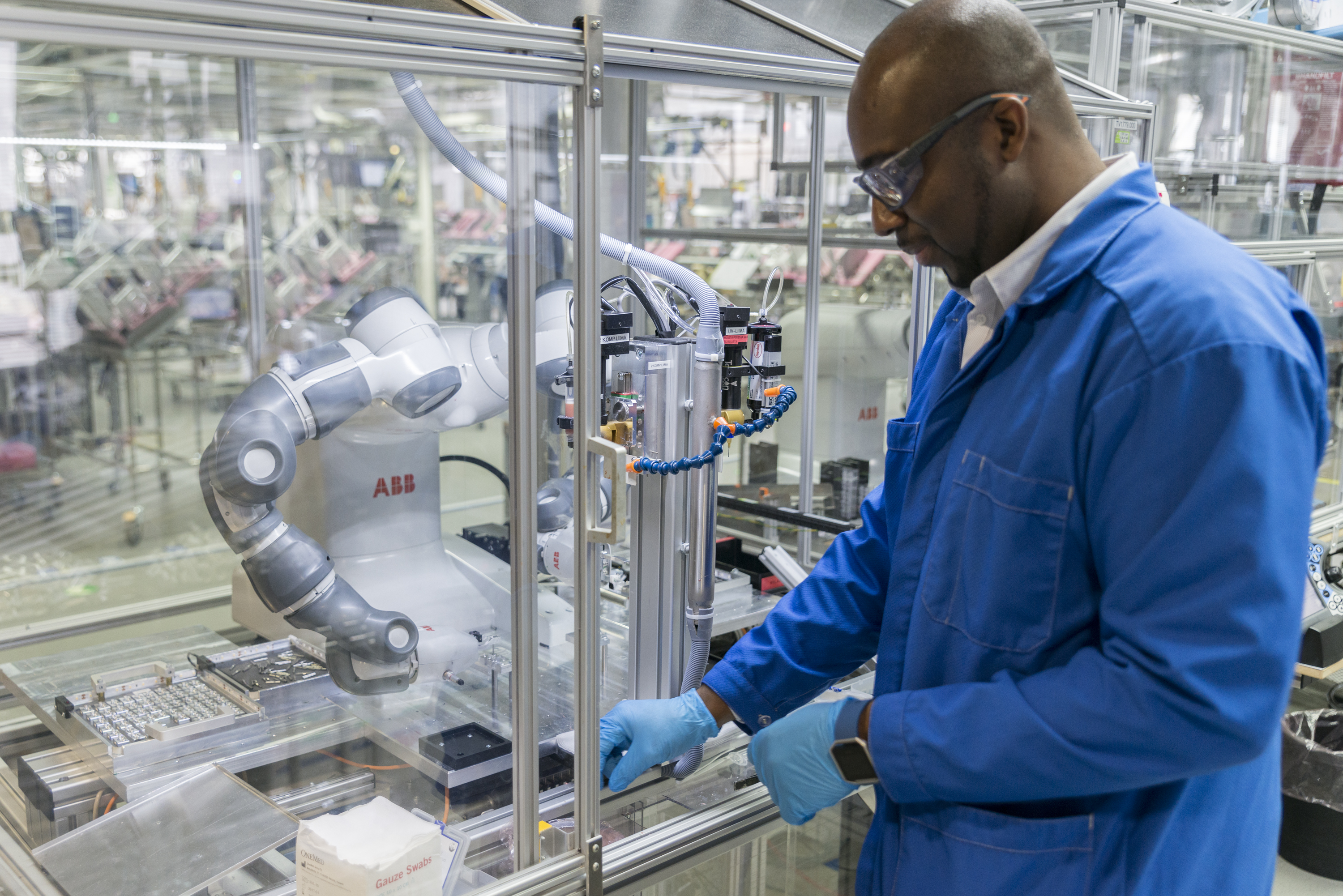 Man in a factory