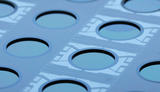 Close up of MEMS device