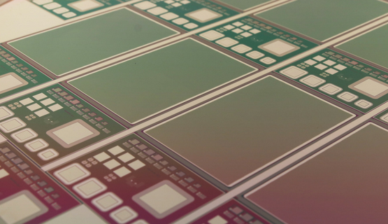 Close up image of a silicon ship