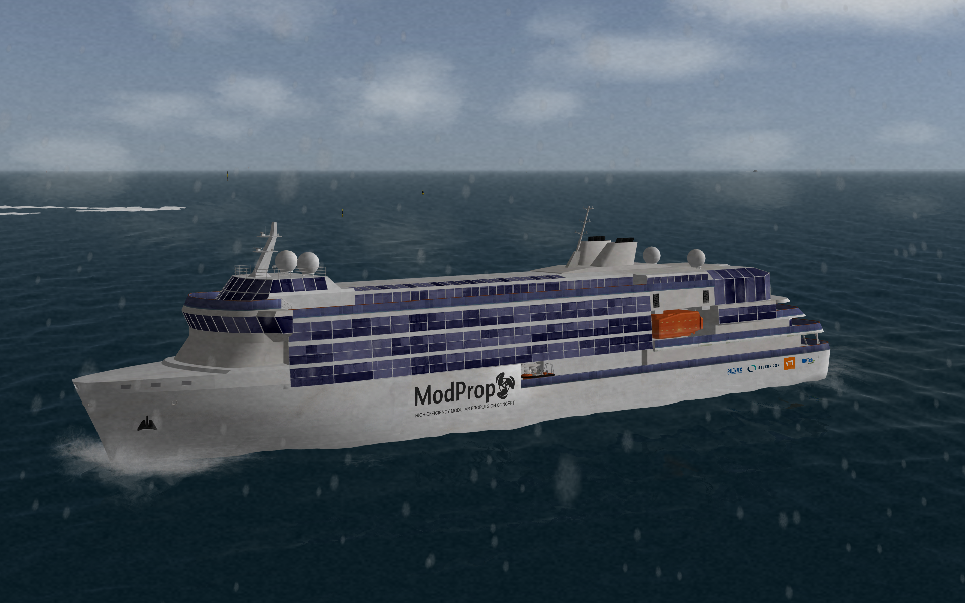 ship at sea