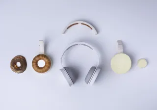 Korvaa headphones with leather made from yeast and fungal mycelium