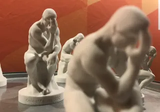 3D printed gypsum trophy figures