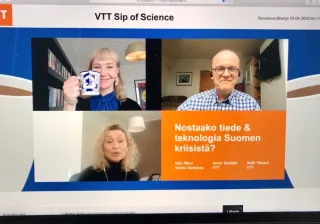 VTT Sip of Science keskustelu