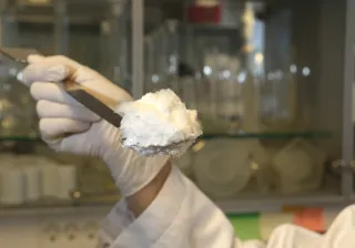 egg white foam in VTT&#039;s laboratory