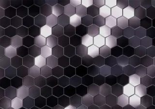 Illustration of graphene honeycomb structure