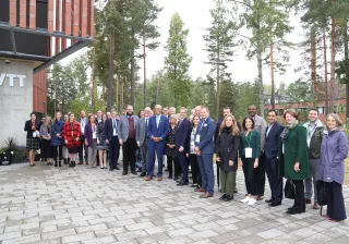 Washington state and Finland delegation at VTT