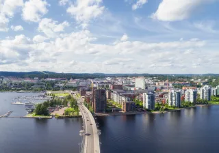 Jyväskylä from above, illustrative image