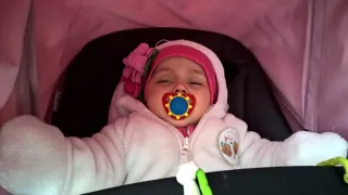 Photo of baby sleeping with a smart pacifier in their mouth