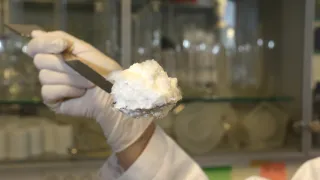 egg white foam in VTT&#039;s laboratory