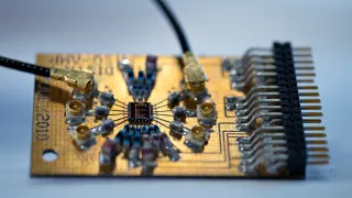 Closeup of microelectronics