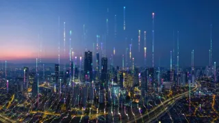 a city connected by wireless 6G networks