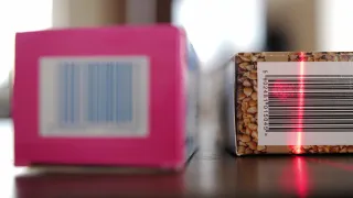 Scanning Barcodes of Multiple Products with Red Laser Barcode Scanner