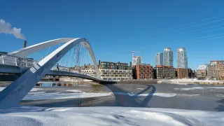 Bridge and city view