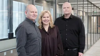 Reducinerstartup  Eemeli Tsupari, Johanna Grönroos ja Sampsa Vuori