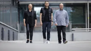 OttoVille Kaukoniemi, Paula Viinamäki and Vesa Kunnari from Granarium Technologies