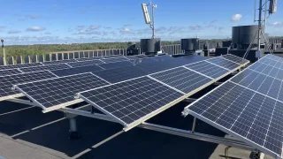 solar panels at FuHu LivingLab