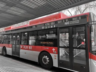 Electric bus in Santiago, Chile