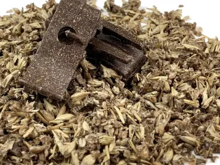 granulous material on spent grains