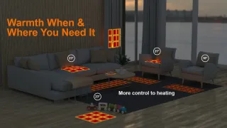 Illustration of heaters in a home environment