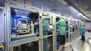 Production line for printed flexible electronics