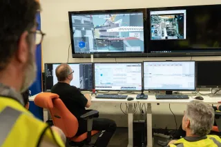 personnel operating a fusion reactor remotely