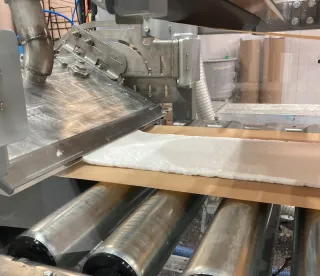 piloting process for foam material